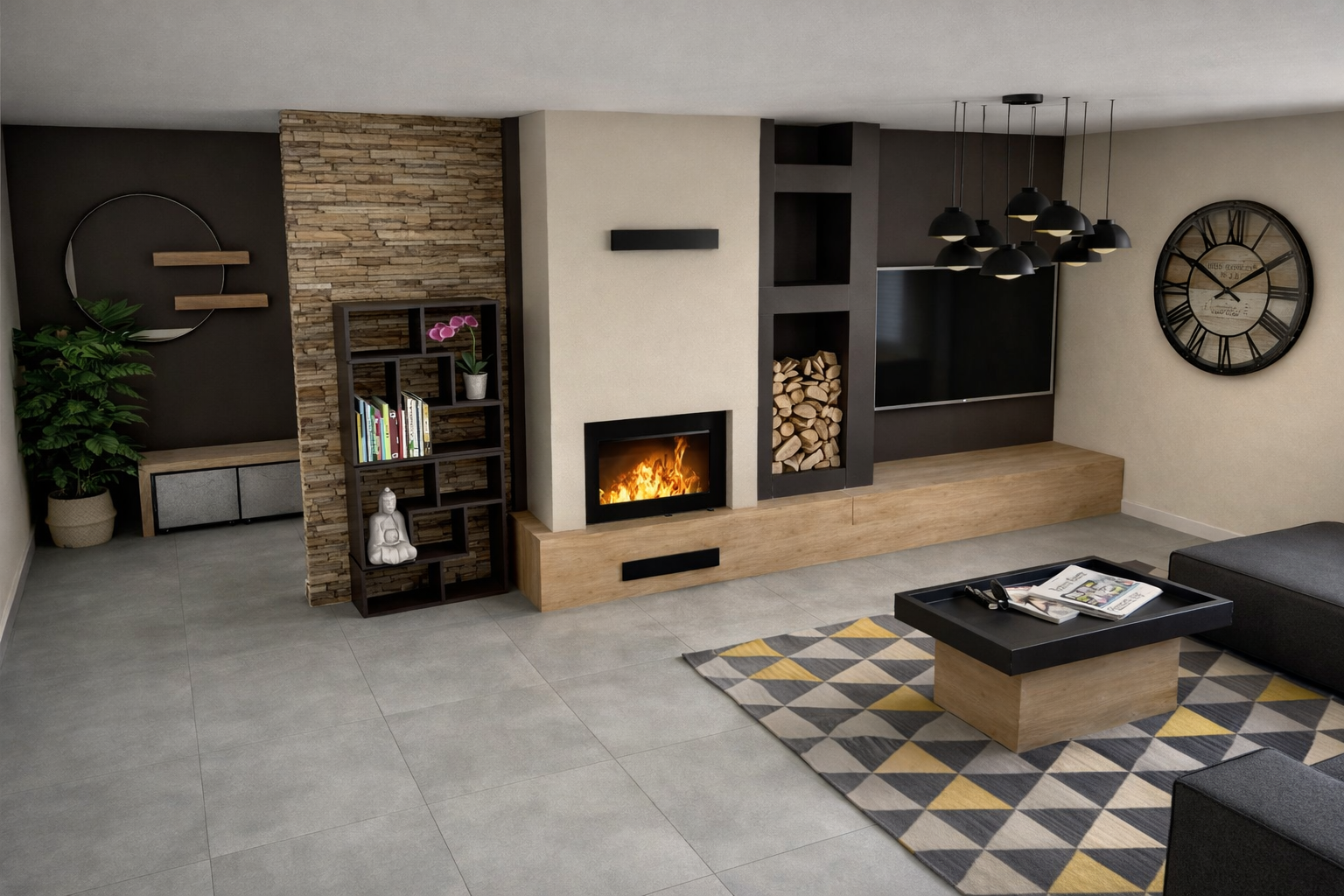 Habillage cheminée haut de gamme